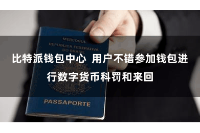 比特派钱包中心 用户不错参加钱包进行数字货币科罚和来回